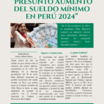 Salario mínimo en Perú vuelve al debate económico
